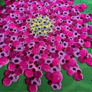 GORGEOUS HUGE  Vibrant Floral Pattern SCARF
